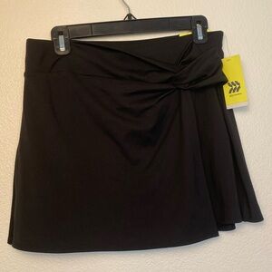 NWT All in Motion Black Knit Skort Women's Medium High Rise